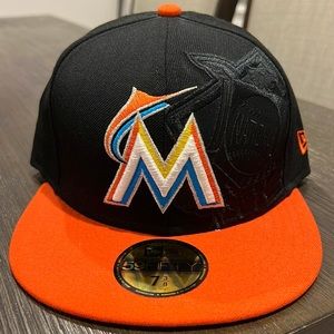 Miami Marlins New Era flat bill hat